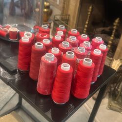Serger  Sewing Machine Thread -red And Pink 