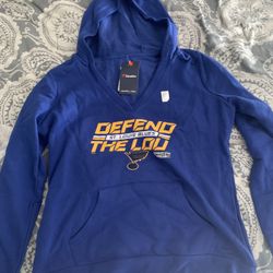 Womens Large “Defend The Lou” Stl Blues Hoodie