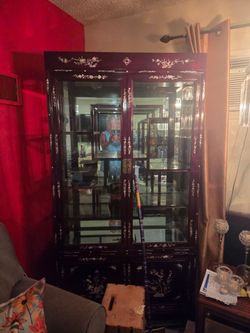 Estate Sale Asian Furniture and Statues and pictures