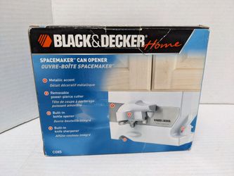 BLACK+DECKER CO85 Spacemaker Can Opener - White 3 In 1 Appliance. Brand NEW in Box