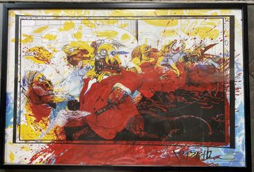 Framed fear and loathing in Las Vegas poster