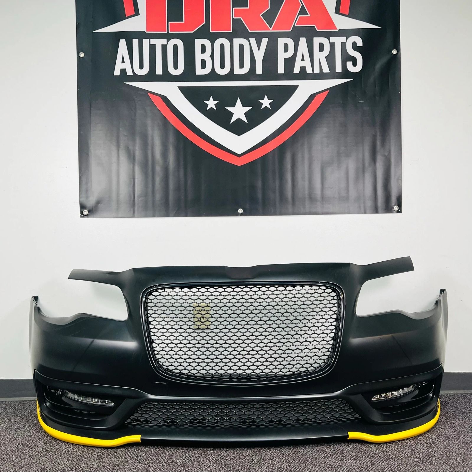 Fits CR300 From11-23 SRT Front Bumper Assembly With LED FOGLIGHTS YELLOW LIP NOT INCLUDED 