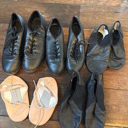 Lot Of 5 Ballet & Tap Dance Shose For Little Girls