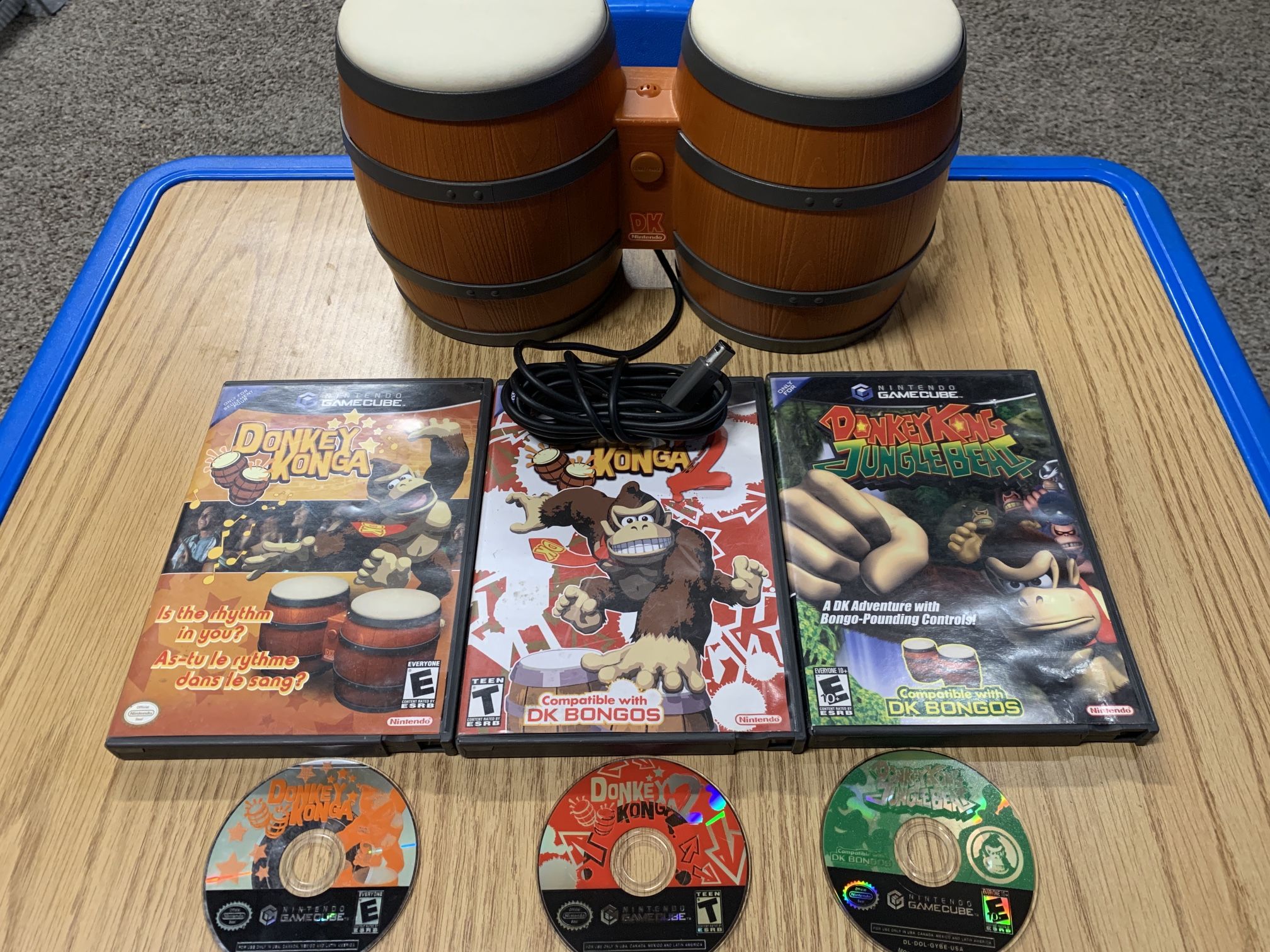 GameCube Donkey Konga Jungle Beat With Bongo