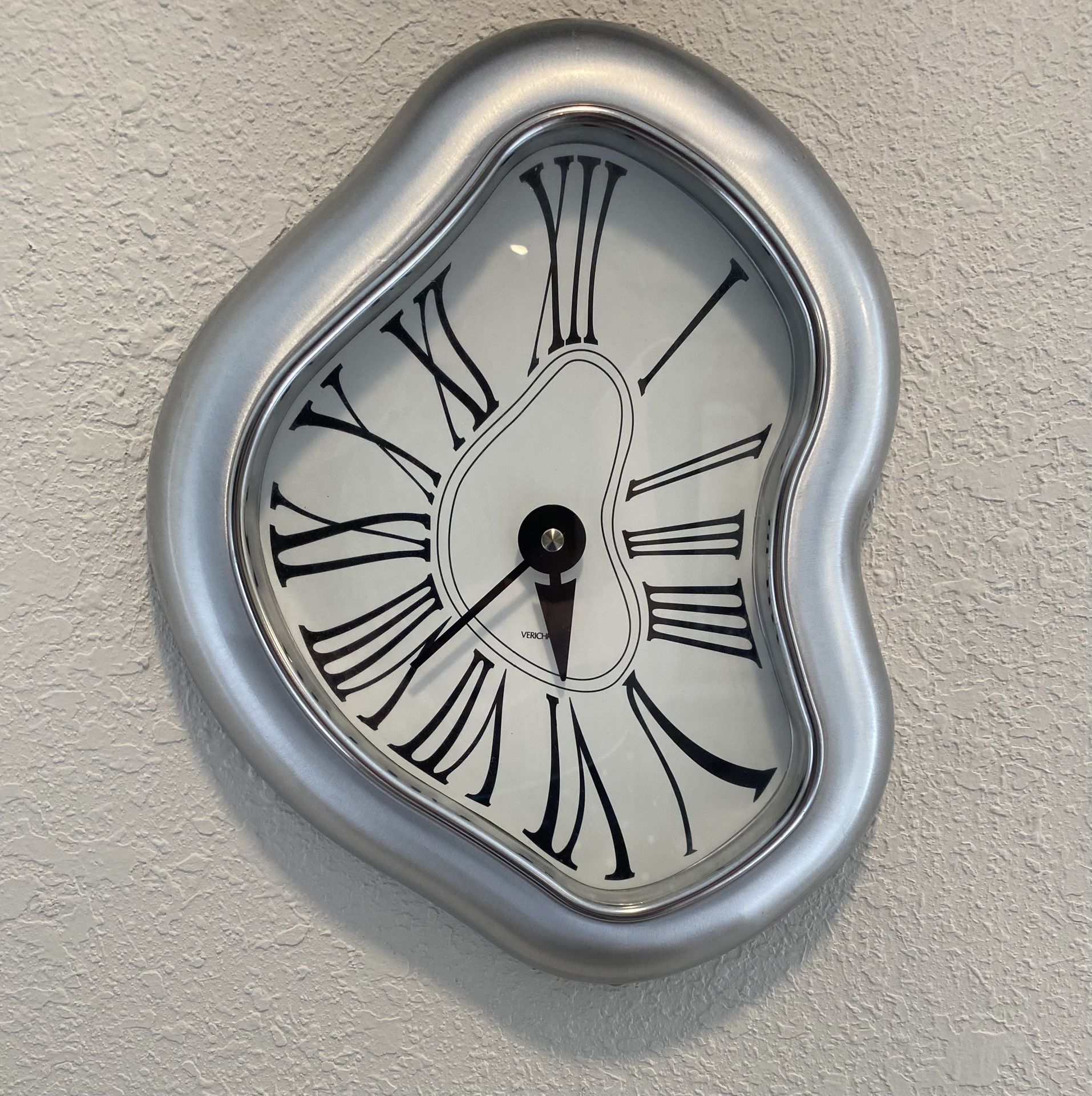 Vintage Verichron Salvador Dalí Melting Clock Surrealist Wall Clock
