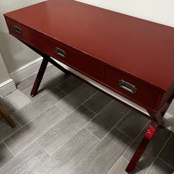 Red desk