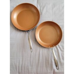 Gotham Steel Pro Nonstick Ceramic 10+11 inch Frying Pan Skillet Set