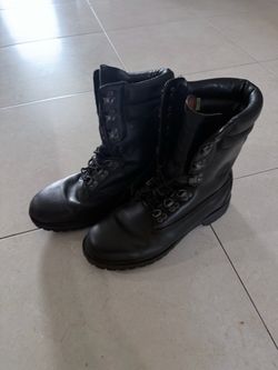 Timbaland leather boot  black