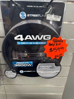 4 AWG car amp kit
