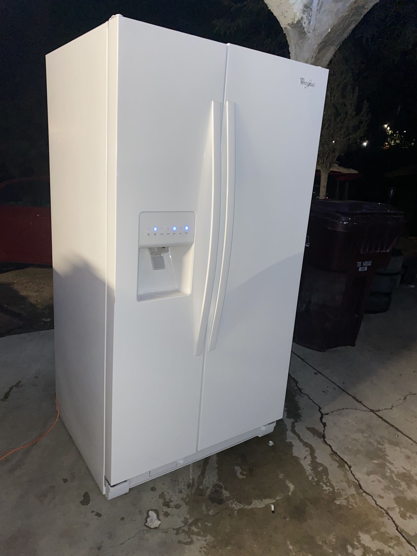 Almost New Whirlpool Side By Side Refrigerator