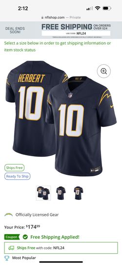 Chargers Jersey