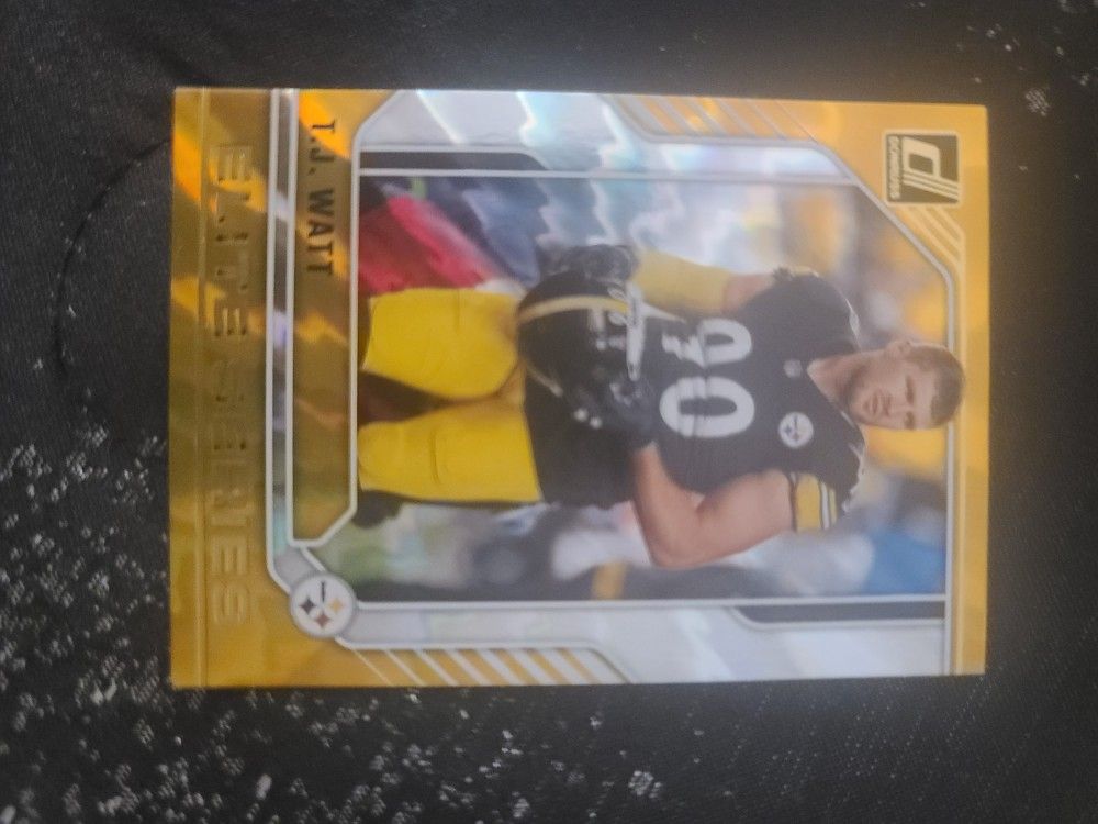 Tj Watt Elite Series Donruss Sports Card!