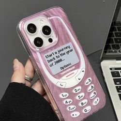 Iphone 15 Pro Max Phone Case Pink BRAND NEW Y2K Fashion