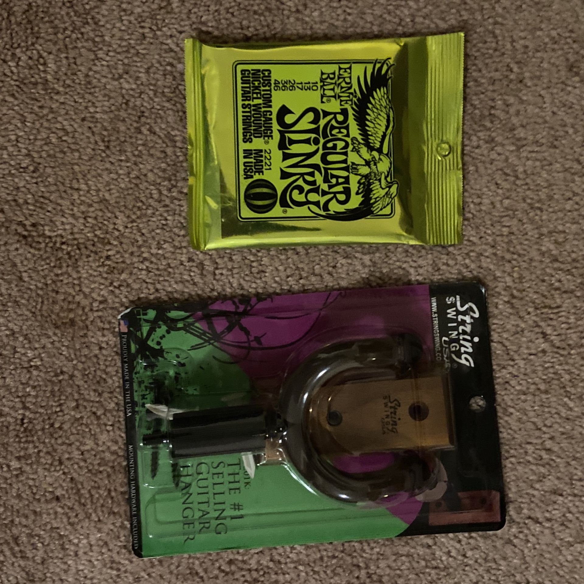 Guitar Strings And Hanger
