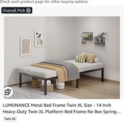 Twin XL bed frame