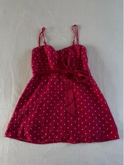 Hollister red polka dot babydoll size S