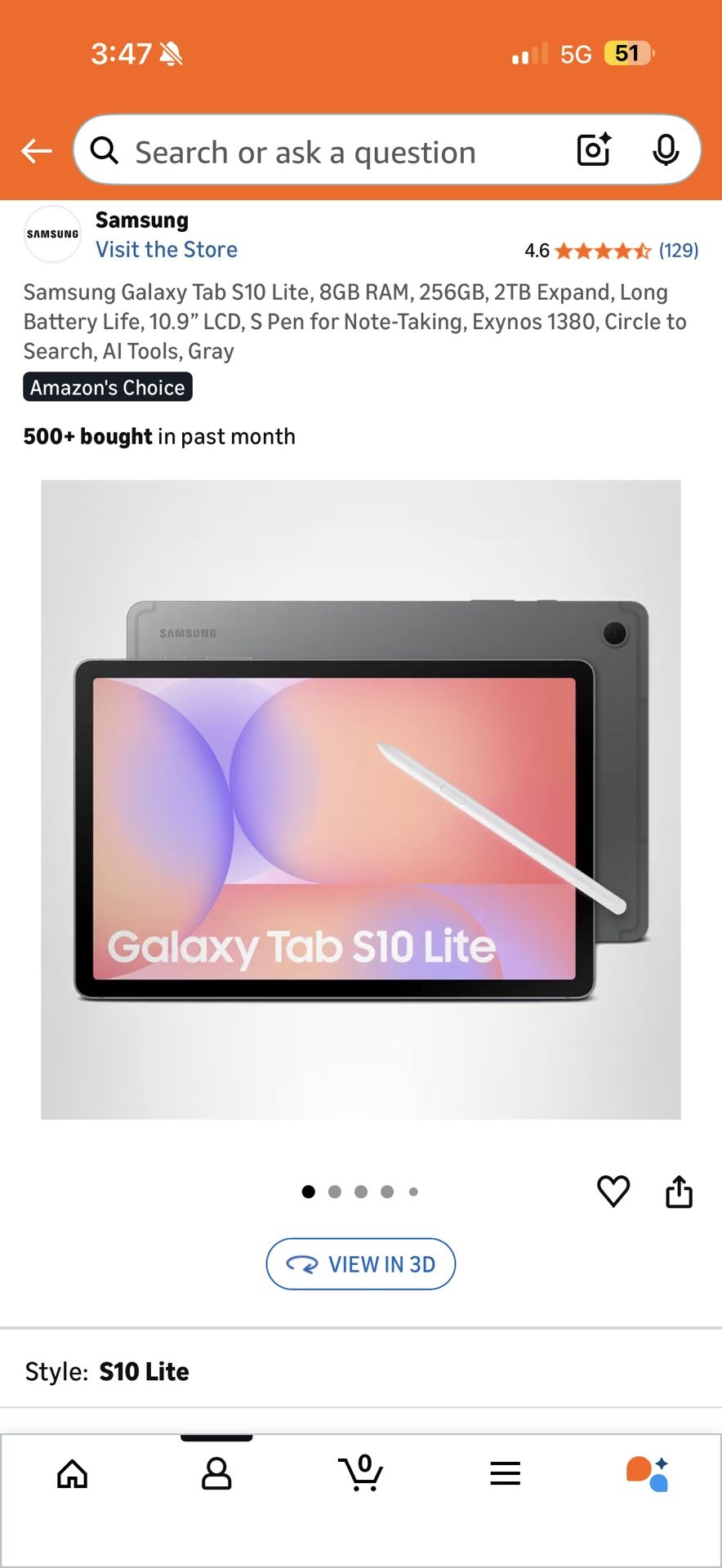 Samsung Galaxy S10 lite Tablet