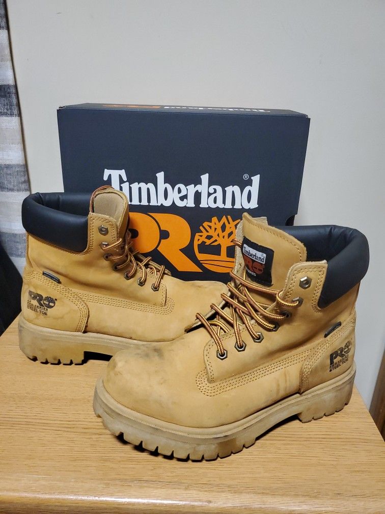 Timberland Pro Size 8 Steel Toe Boots