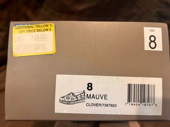 NIB Crown Vintage Clover Mauve Suede Espadrille Slip On Shoes Size 8
