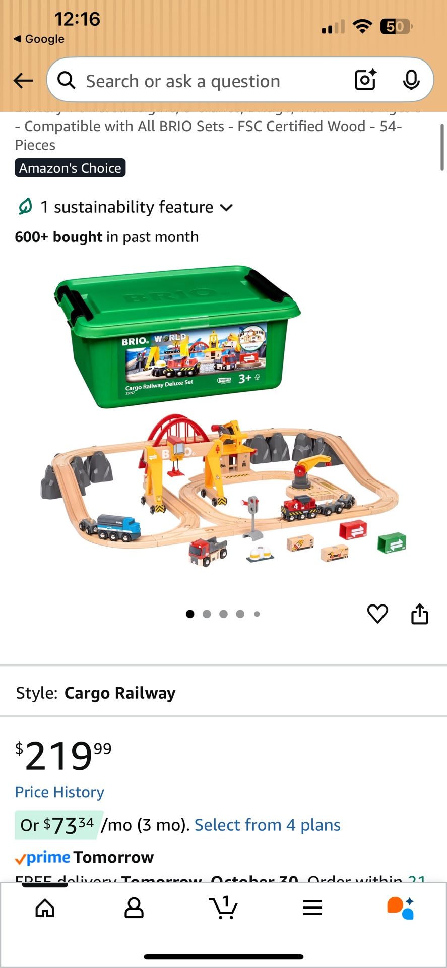 BRIO Cargo Railway Deluxe Set