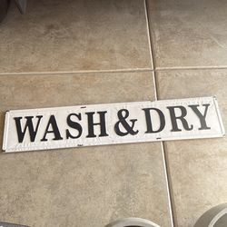 Wash & Dry Sign