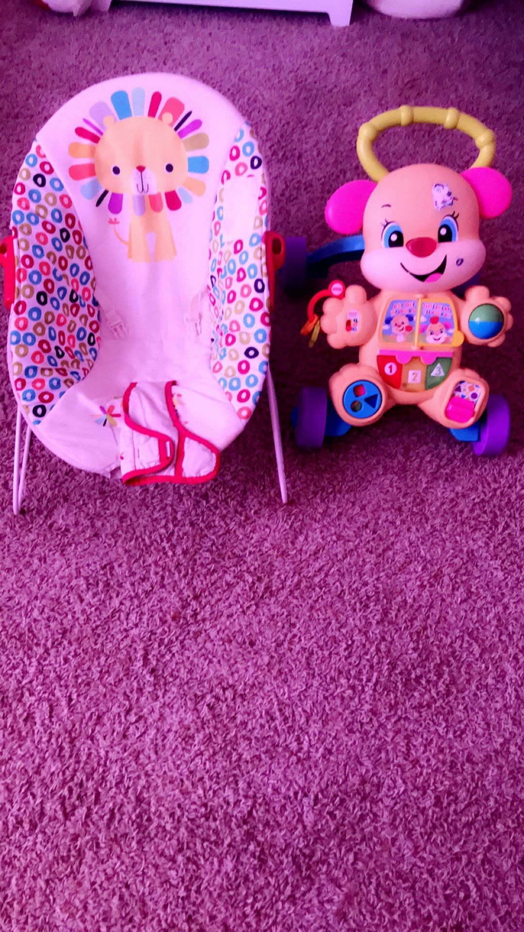 Push walker and bouncer