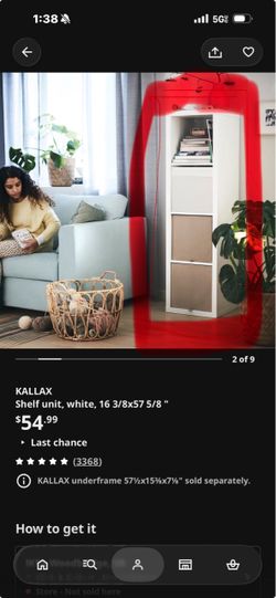 Brand New sturdy IKEA Book shelf for sale 30$