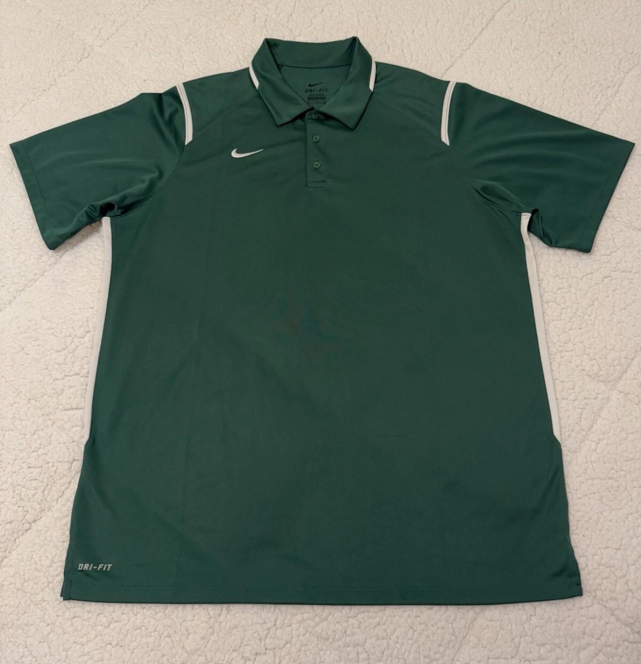 Nike Dri Fit Golf Polo Mens XL Green