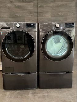 LG Thin Q washer and gas dryer