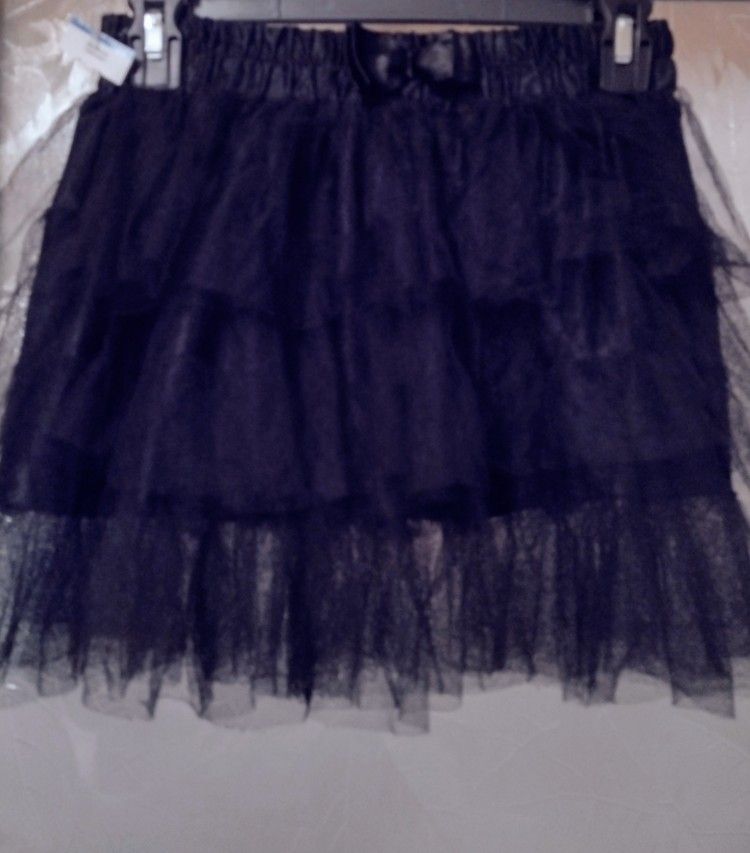 Cute Black Layered Ruffle Tulle Tutu Skirt