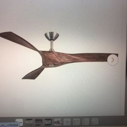 Wesley 52” Brushed Nickel Ceiling Fan 