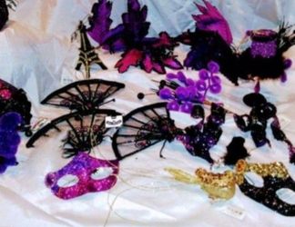 Brand New: Purple And Black Ornaments 