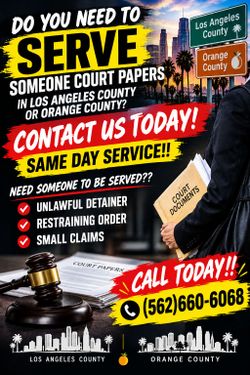 Need to serve someone court papers