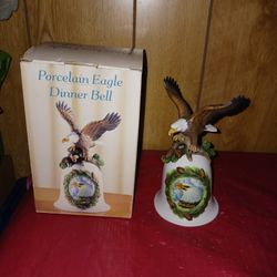New PORCELAIN  Eagle DINNER BELL $20