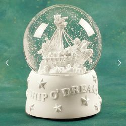 Snowbabies-Ship O'Dreams(Waterglobe)-$15