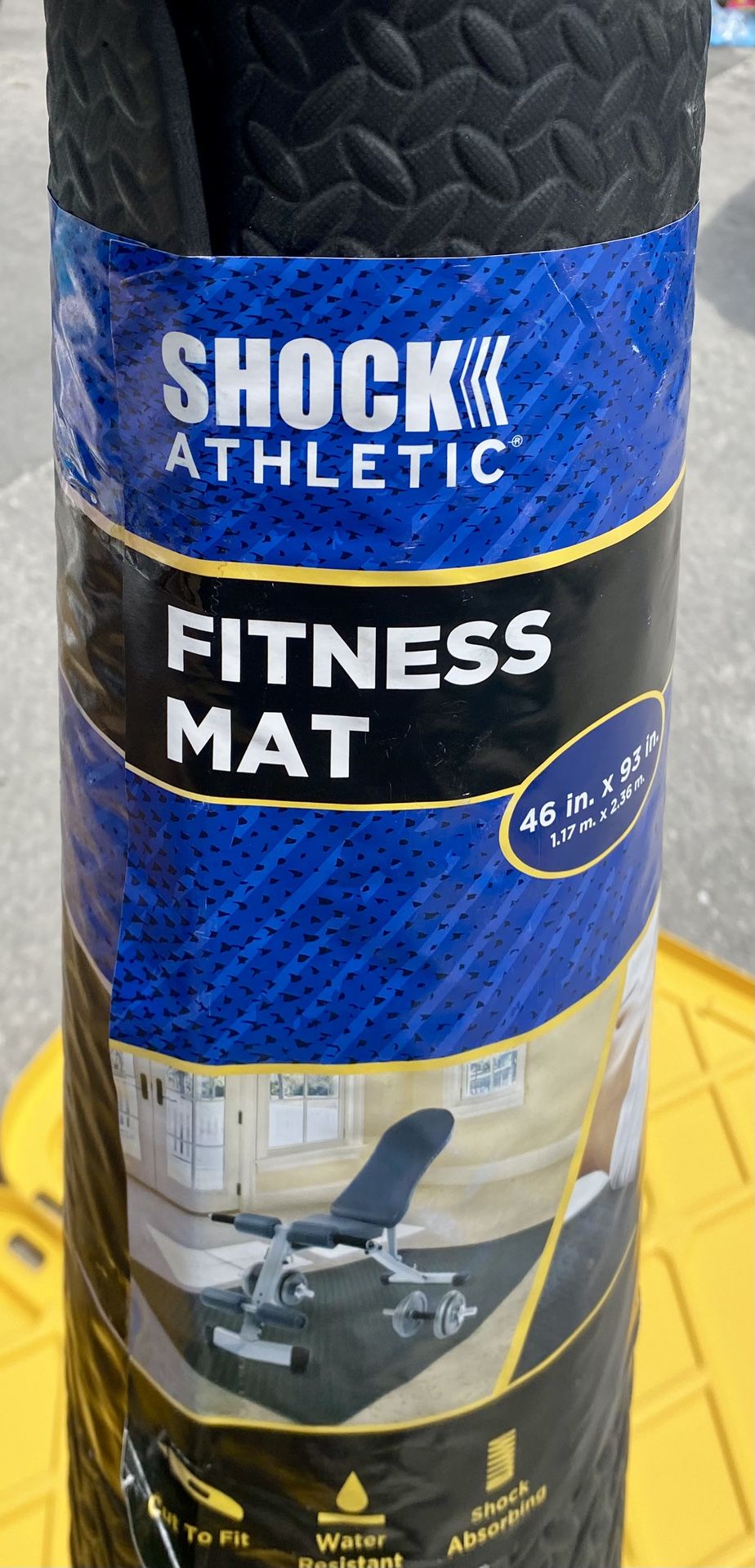 Shock Athletic Fitness Mat - Durable & Waterproof Gym Mat