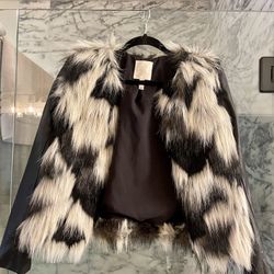 Faux Fur Leather Jacket
