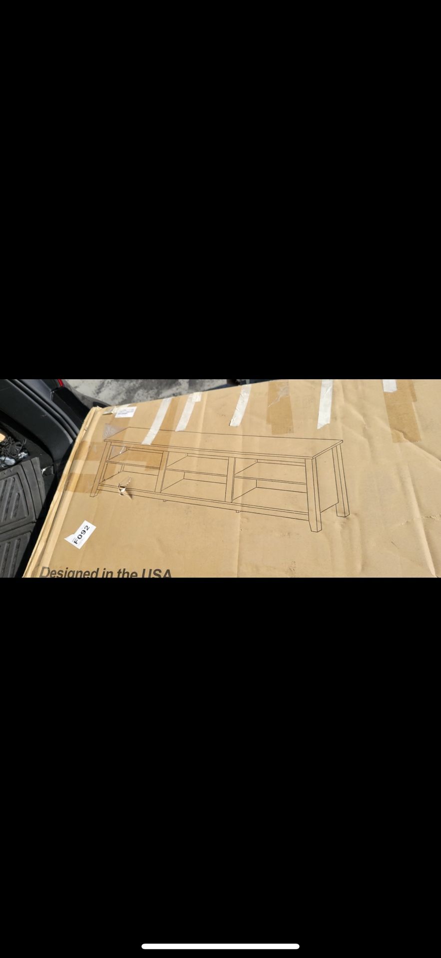 Brand New TV Stand / Entertainment Console – Modern Open Shelf Design
