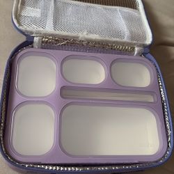 Bento Box Purple Lunchbox Comes With Fork