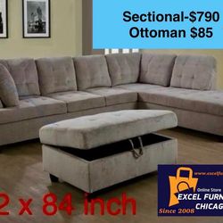 BRAND NEW -Free Delivery. Sectional, Sofa , Couch