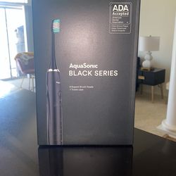 AquaSonic Black Series Electronic Toothbrush Brand New In Box 