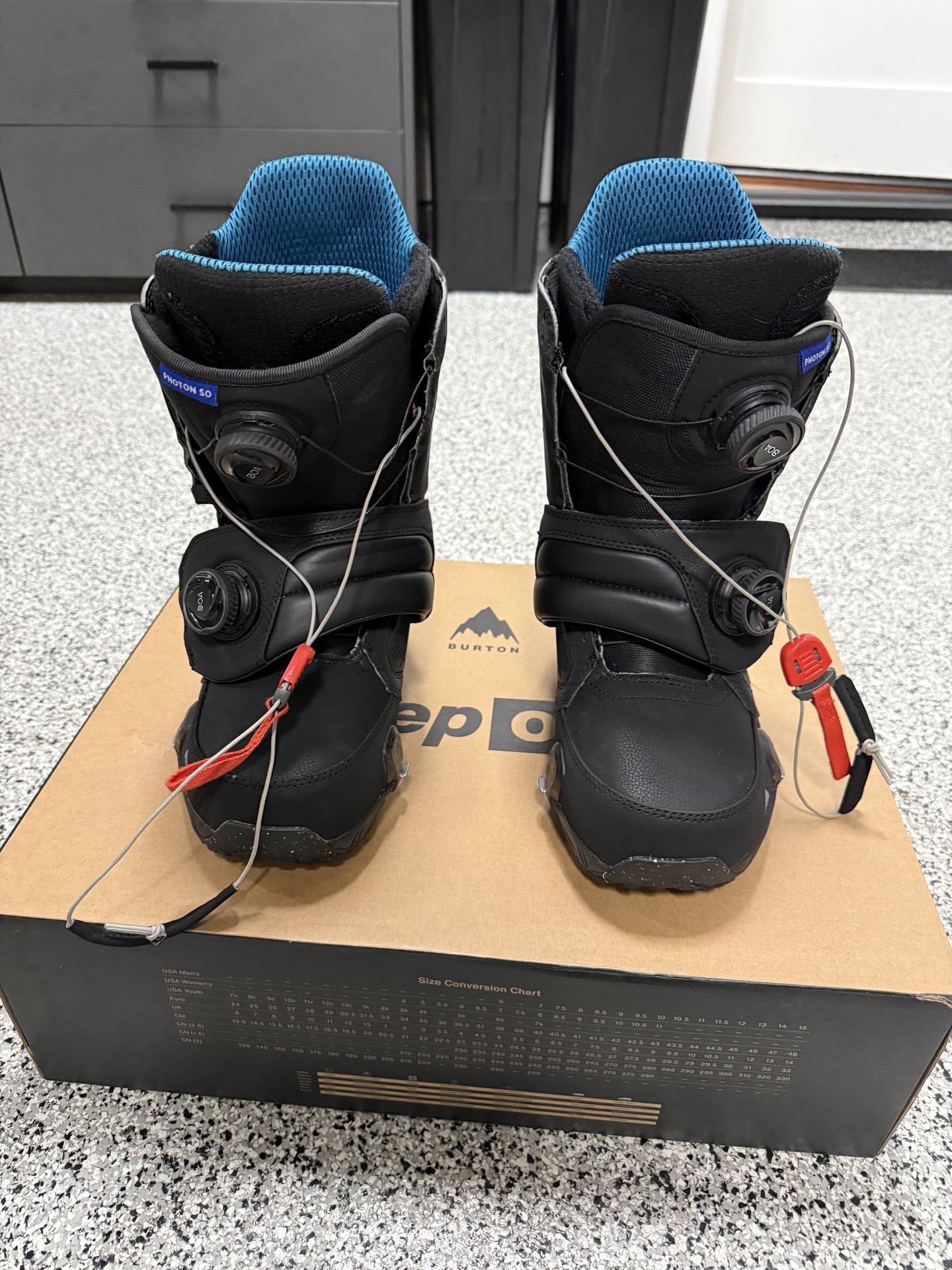 Mens Burton Photon Step On Snowboard Boots Size 9 Wide