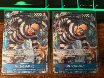 One Piece Mr.3 Galdino Alternate Art The Time of Battle #OP16-056 - NM lot of 2