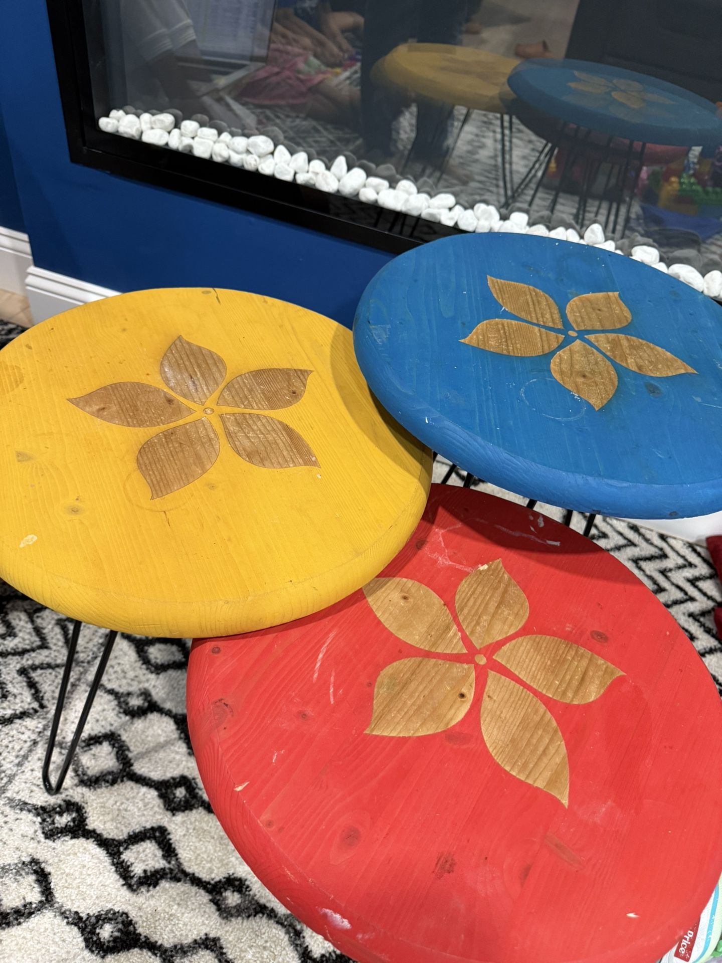 Set Of 3 Decorative Indoor/outdoor Table TURKISH