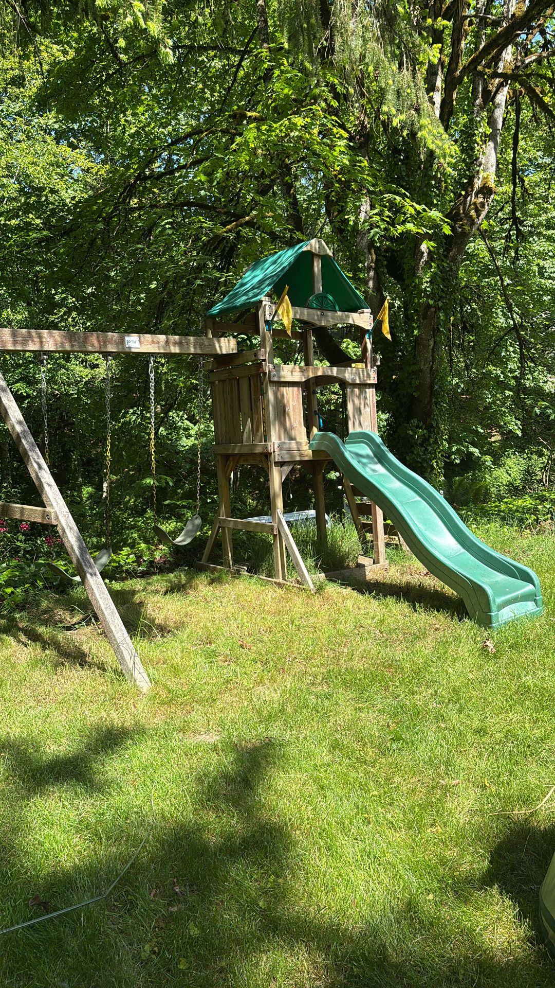 Gorilla Swing Set With Slide - Used