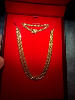 14k Solid Gold  22 Inch Miami Cuban Chain 4.1mm