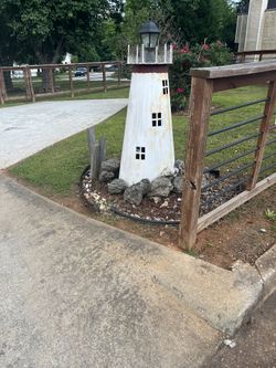 3”5 Lighthouse Lamps (lawn Decor)
