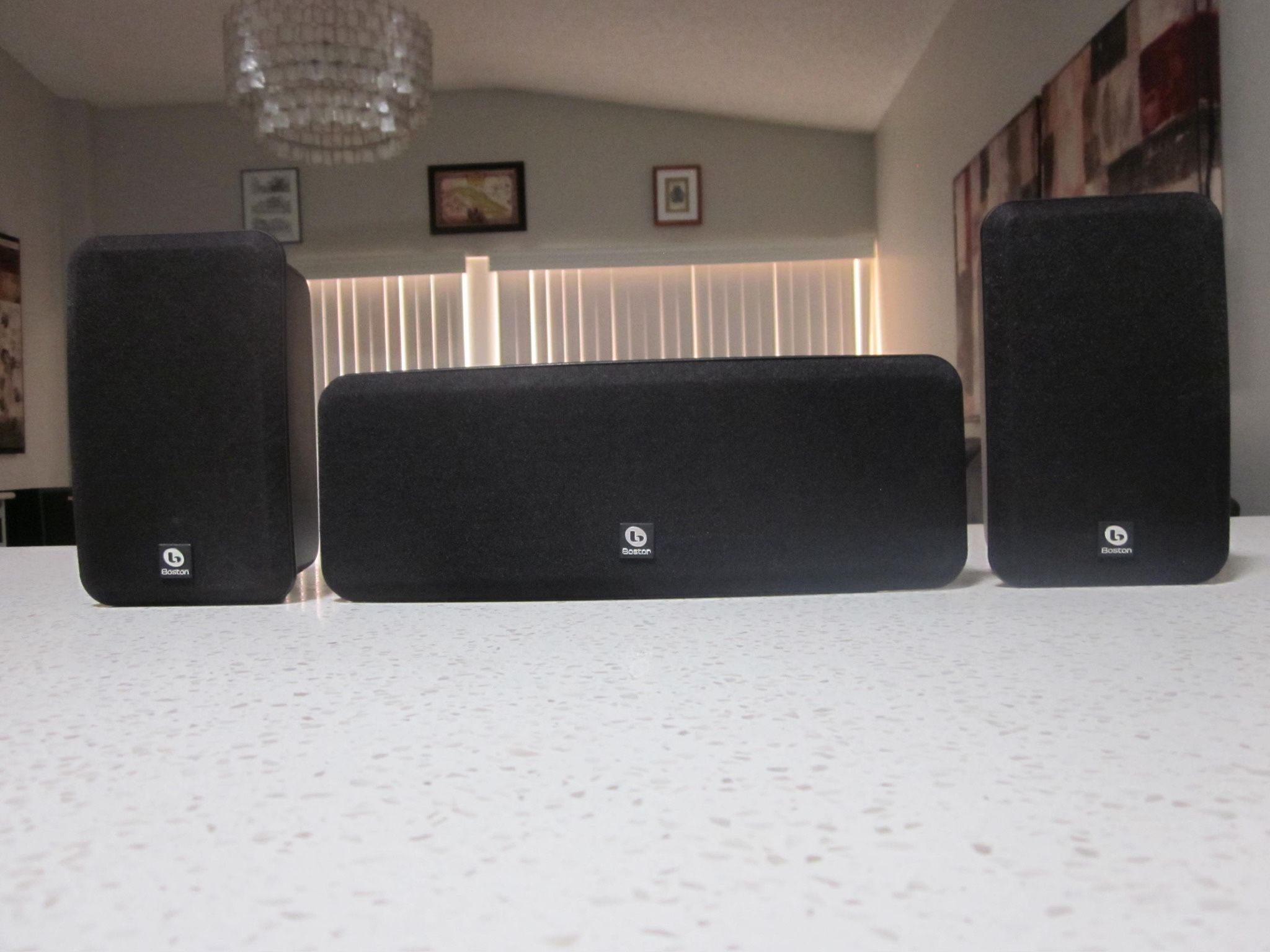 * Boston Acoustics * High Quality Speakers . 3 Units . 2 Main Speakers And Center Channel Speaker . These Units Are In Brand new Condition . Must See
