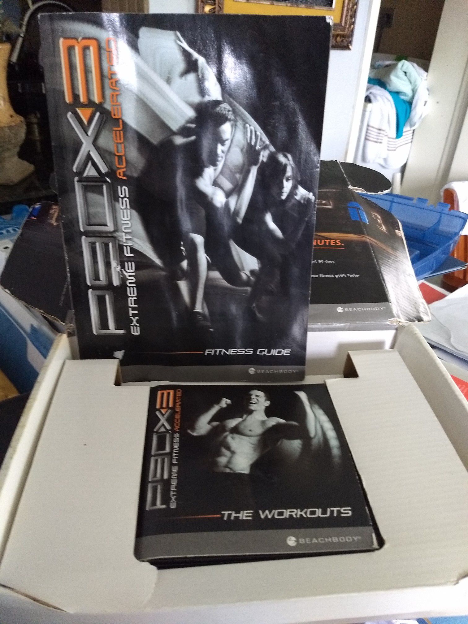 P90 fitness DVD set also insanity DVD set