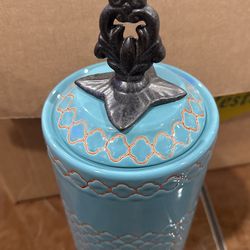 Ceramic Canister 3 Set . New In Box 